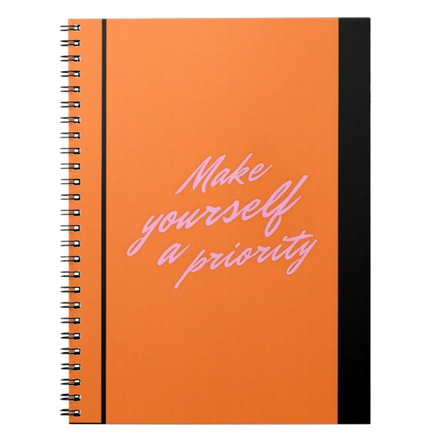 Make Yourself a Priority Self Care Journal Notizblock (Vorderseite)