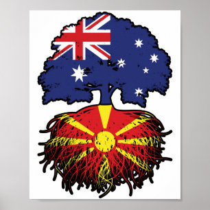 Makedonien Australischer Tree Poster