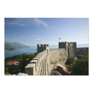 MAKEDONIEN, Ohrid. Burg Car Samoil - Burg Fotodruck