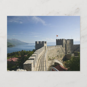 MAKEDONIEN, Ohrid. Burg Car Samoil - Burg Postkarte