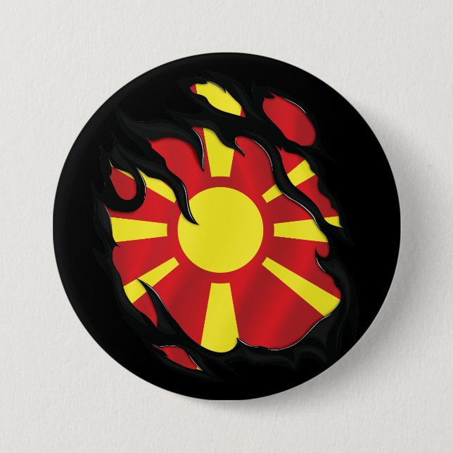 Makedonien-Rippe Button (Vorderseite)