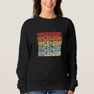 Makedonische Balkanrepublik Mazedonien Sweatshirt