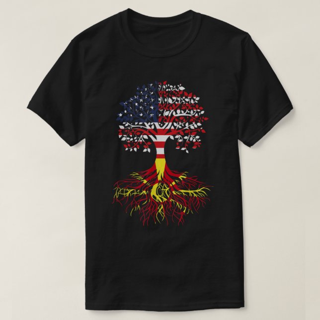 Makedonische Roots-Fahne  T-Shirt (Design vorne)