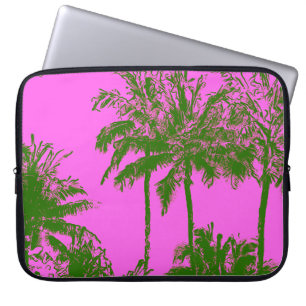 Makena Beach Hawaiian Sketchy Palms Neoprenanzug Laptopschutzhülle