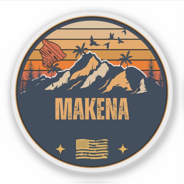 Makena, Hawaii Aufkleber (Vorderseite)