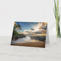 Makena Strand-Bucht-Sonnenuntergang