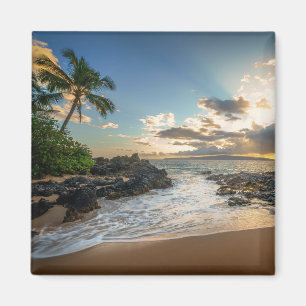 Makena Strand-Bucht-Sonnenuntergang Magnet