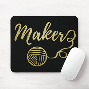 Maker Crafts & Garntypografie Imitate Goldfolie Mousepad