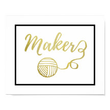 Maker-Garne + Handwerkstypo-Imitate Gold