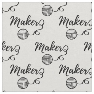 Maker: Typografie von Garnen und Kunsthandwerk Stoff