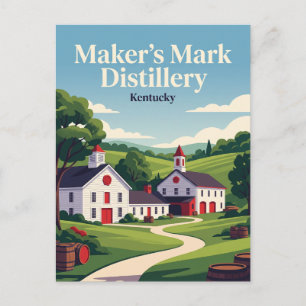 Maker's Mark Destillerie Kentucky Postkarte