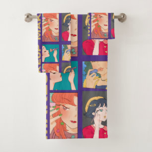 MAKEUP ANIME FRIENDS BADHANDTUCH SET