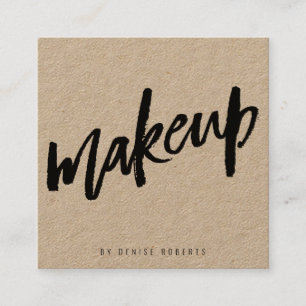 Makeup artibeauty minimalistische Typografie Quadratische Visitenkarte
