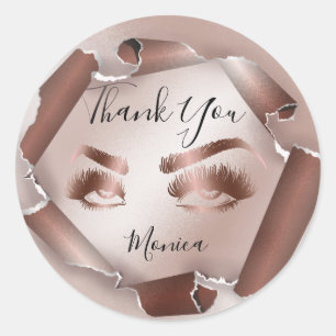 Makeup artil roll Eye Brown Eye Beauty Salon Lash Runder Aufkleber