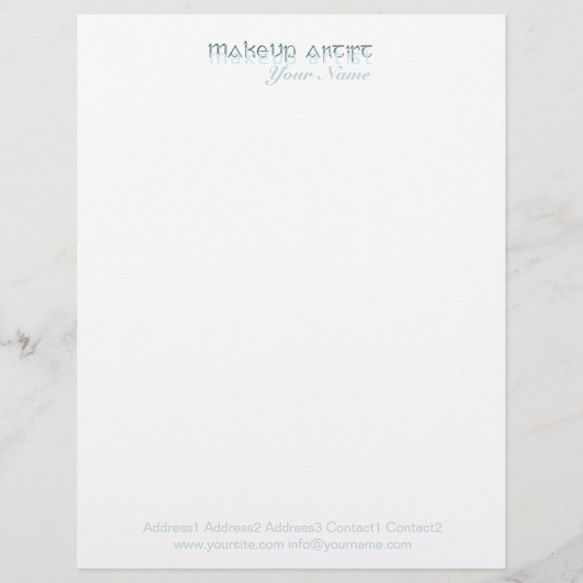 MakeUp Artist 1 - Letterhead Briefkopf (Vorderseite)