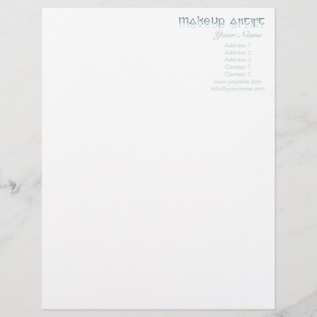 MakeUp Artist 1 - Letterhead Briefkopf (Vorderseite)