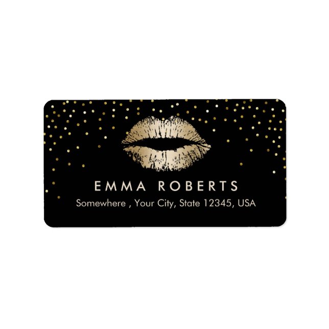 Makeup Artist Adressaufkleber (Vorne)