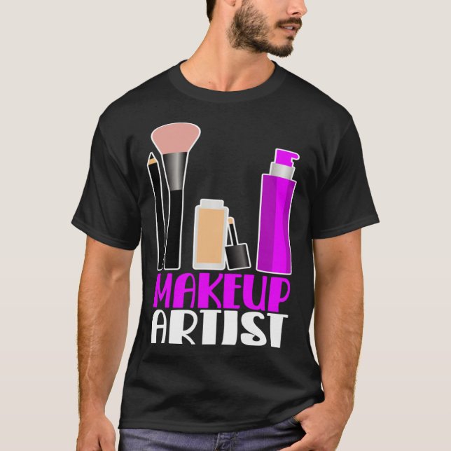Makeup artist beautician cosmetics T-Shirt (Vorderseite)