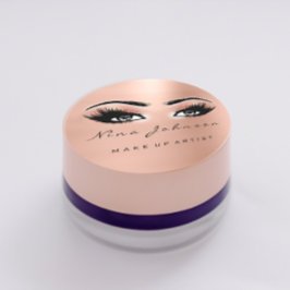 Makeup Artist Beauty Peach Gold Eye Glitzer Lashes Runder Aufkleber