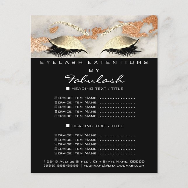 Makeup Artist Beauty Salon Flyer (Vorne)