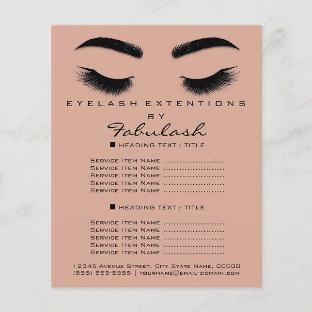 Makeup Artist Beauty Salon Flyer WELLNESS-CENTER S (Vorne)