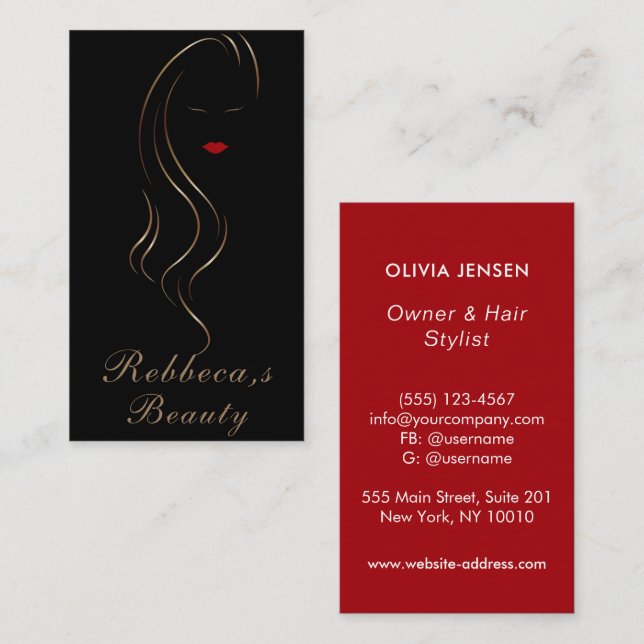 Makeup artist Beauty Salon Lash Extension wink eye Visitenkarte (Vorne/Hinten)