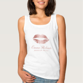 Makeup Artist Beauty Salon Moderne Rose Tank Top