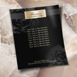 Makeup Artist Black Floral Beauty Salon Broschüren<br><div class="desc">Makeup Artist Black Floral Beauty Salon Broschüren.</div>