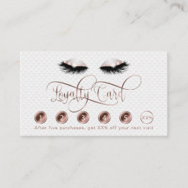 Makeup artist blickt Rose Gold Glitzer Treuekarte