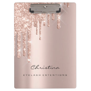 Makeup Artist Brown Wax Lashes Spark Eventplaner Klemmbrett