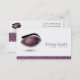 Makeup artist Business card Visitenkarte (Vorne/Hinten)