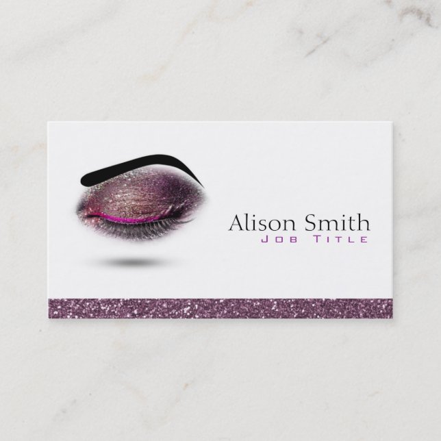 Makeup artist Business card Visitenkarte (Vorderseite)