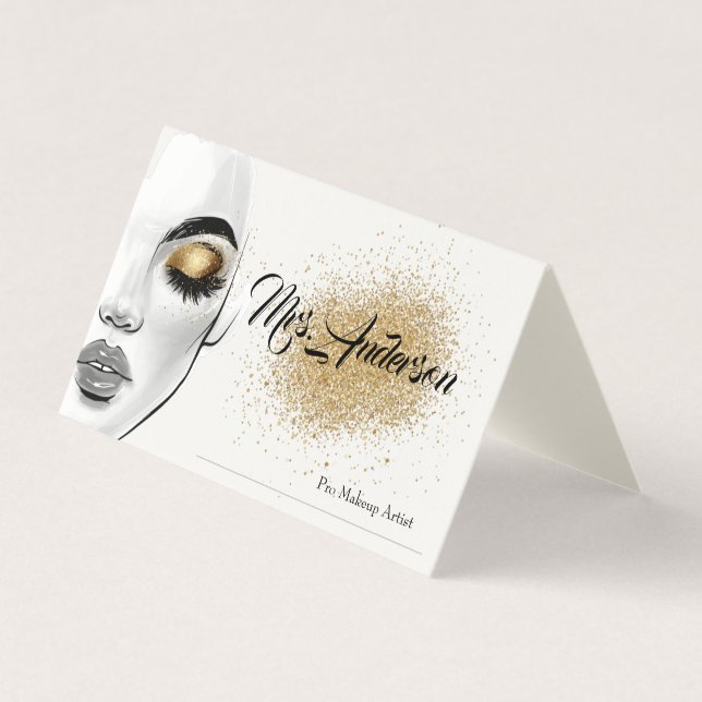 Makeup Artist Business Card  Visitenkarten (Vorderseite)
