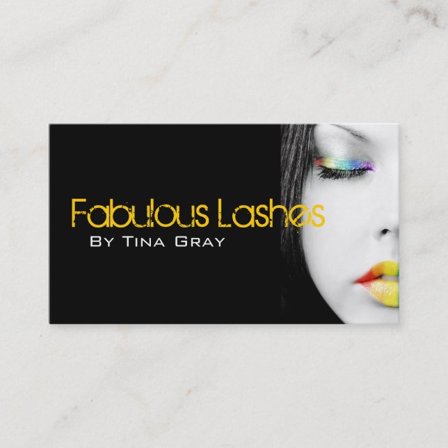 Makeup Artist Business Cards Visitenkarte (Vorderseite)