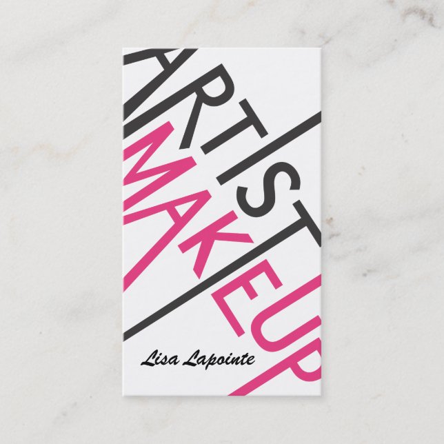 Makeup Artist Business Cards Visitenkarte (Vorderseite)