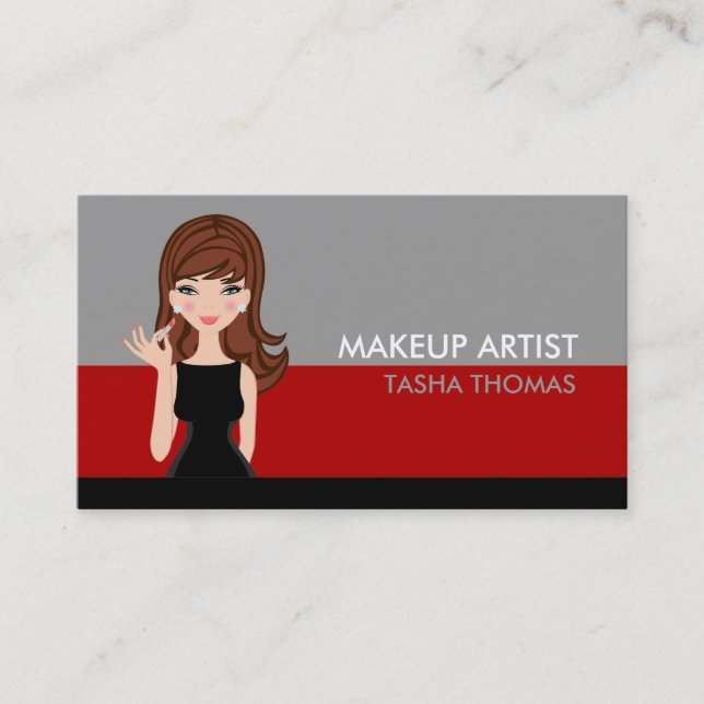 Makeup Artist Business Cards Visitenkarte (Vorderseite)