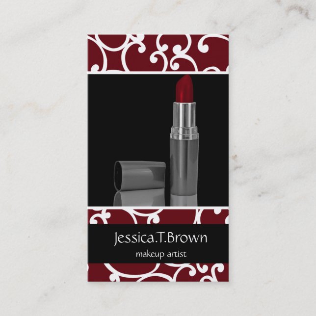 Makeup artist Business Cards Visitenkarte (Vorderseite)