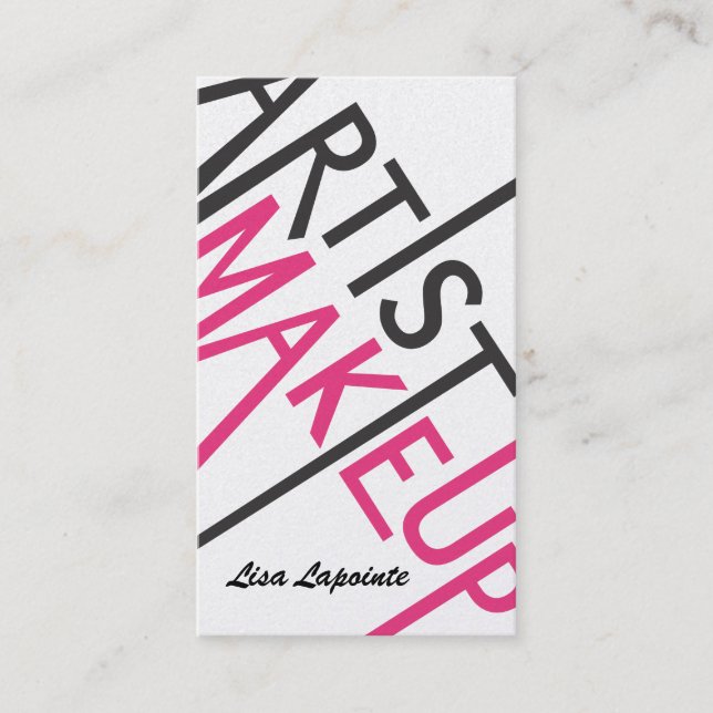 Makeup Artist Business Cards Visitenkarte (Vorderseite)