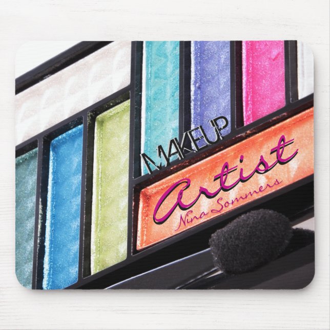 Makeup Artist Colorful Eyeshadow Palette Mousepad (Vorne)