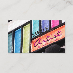 Makeup Artist Colorful Eyeshadow Palette Visitenkarte
