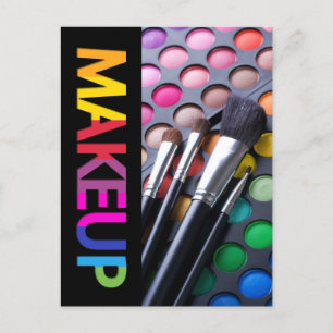 Makeup Artist Comp Card Postkarte