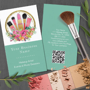 Makeup Artist Cosmetologe Beautician QR Code Visitenkarte
