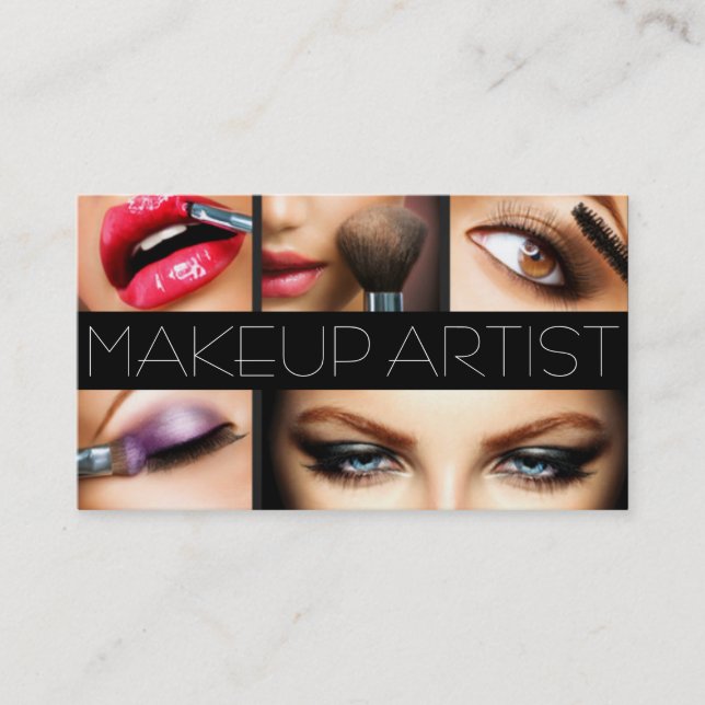 Makeup Artist Cosmetologin Nails Beauty Salon Visitenkarte (Vorderseite)