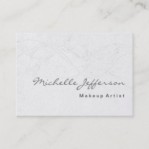 Makeup Artist Damask Muster Business Card Visitenkarte