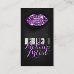 Makeup Artist/Diamonds Sparkle Lips Visitenkarte