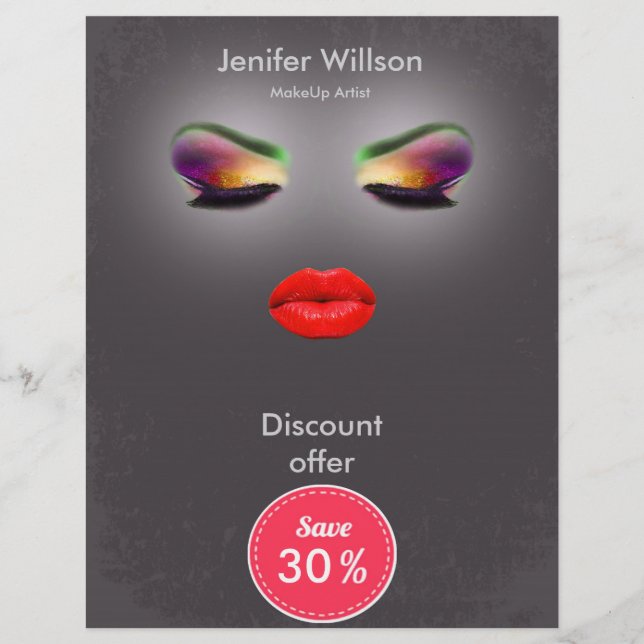Makeup Artist Discount Offer Flyer (Vorne)