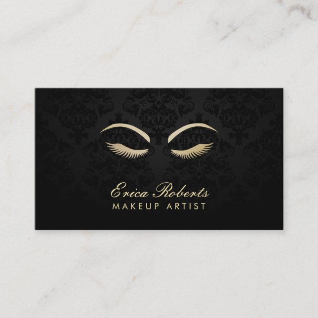 Makeup Artist Elegant Visitenkarte (Vorderseite)