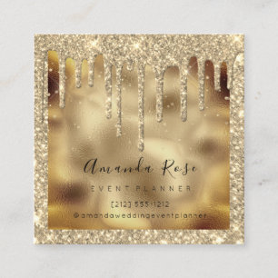 Makeup Artist Event Plane Sepia Gold Tropfens Spar Terminkarte