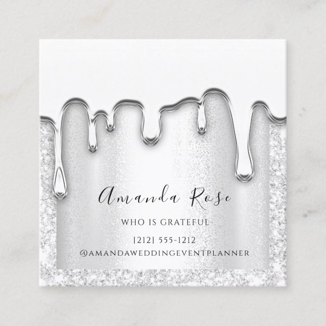 Makeup Artist Event Planner Silver Gray Passion Terminkarte (Vorderseite)