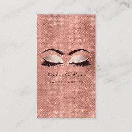 Makeup Artist Eye Lashes Glitzer Blush Spark Visitenkarte